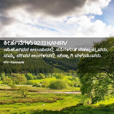 Picture 02 - ಕೀರ್ತನೆಗಳು 92:13 KANIRV - ಯೆಹೋವನ ಆಲಯದಲ್ಲಿ - Bible Verse Picture