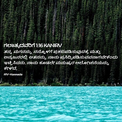 Picture 02 - ಗಲಾತ್ಯದವರಿಗೆ 1:16 KANIRV - ತನ್ನ ಮಗನನ್ನು - Bible Verse Picture