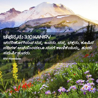 Picture 02 - ಚೆಫನ್ಯನು 3:10 KANIRV - ಚದರಿಹೋಗಿರುವ ನನ್ನ - Bible Verse Picture