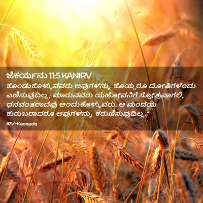 Picture 02 - ಜೆಕರ್ಯನು 11:5 KANIRV - ಕೊಂಡುಕೊಳ್ಳುವವರು - Bible Verse Picture