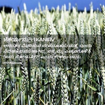 Picture 02 - ಜೆಕರ್ಯನು 4:1 KANIRV - ಅನಂತರ ವಿವರಿಸುವ - Bible Verse Picture
