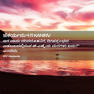 Picture 02 - ಜೆಕರ್ಯನು 4:11 KANIRV - ಆಗ ನಾನು - Bible Verse Picture