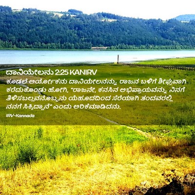 Picture 02 - ದಾನಿಯೇಲನು 2:25 KANIRV - ಕೂಡಲೆ ಅರ್ಯೋಕನು - Bible Verse Picture