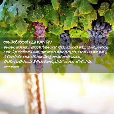 Picture 02 - ದಾನಿಯೇಲನು 2:9 KANIRV - ಕಾಲಾಂತರವನ್ನು - Bible Verse Picture