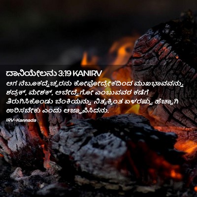 Picture 02 - ದಾನಿಯೇಲನು 3:19 KANIRV - ಆಗ - Bible Verse Picture