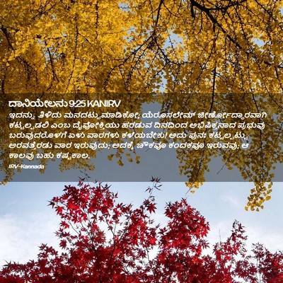 Picture 02 - ದಾನಿಯೇಲನು 9:25 KANIRV - ಇದನ್ನು ತಿಳಿದು - Bible Verse Picture