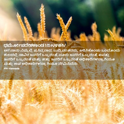 Picture 02 - ಧರ್ಮೋಪದೇಶಕಾಂಡ 1:15 KANIRV - ಆಗ ನಾನು ನಿಮ್ಮಲ್ಲಿ - Bible Verse Picture