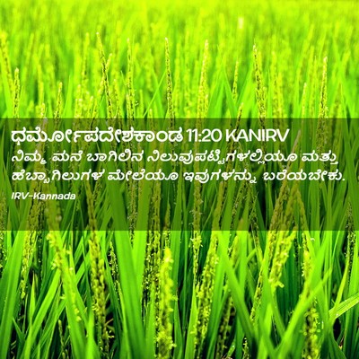 Picture 02 - ಧರ್ಮೋಪದೇಶಕಾಂಡ 11:20 KANIRV - ನಿಮ್ಮ ಮನೆ ಬಾಗಿಲಿನ - Bible Verse Picture