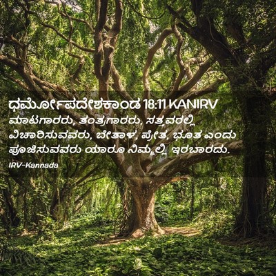 Picture 02 - ಧರ್ಮೋಪದೇಶಕಾಂಡ 18:11 KANIRV - ಮಾಟಗಾರರು, - Bible Verse Picture