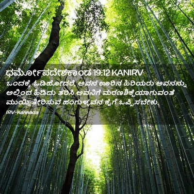 Picture 02 - ಧರ್ಮೋಪದೇಶಕಾಂಡ 19:12 KANIRV - ಒಂದಕ್ಕೆ ಓಡಿಹೋದರೆ, - Bible Verse Picture