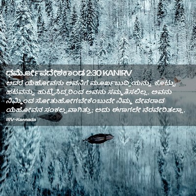 Picture 02 - ಧರ್ಮೋಪದೇಶಕಾಂಡ 2:30 KANIRV - ಆದರೆ ಯೆಹೋವನು - Bible Verse Picture