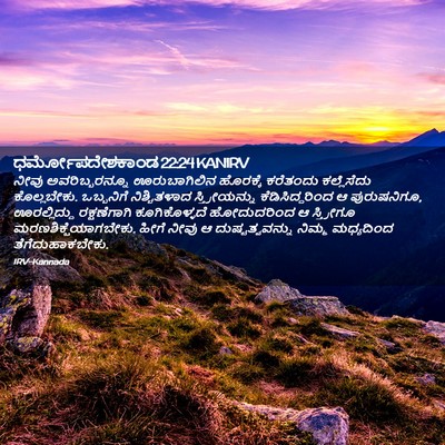 Picture 02 - ಧರ್ಮೋಪದೇಶಕಾಂಡ 22:24 KANIRV - ನೀವು ಅವರಿಬ್ಬರನ್ನೂ - Bible Verse Picture