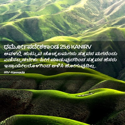 Picture 02 - ಧರ್ಮೋಪದೇಶಕಾಂಡ 25:6 KANIRV - ಅವಳಲ್ಲಿ ಹುಟ್ಟುವ - Bible Verse Picture