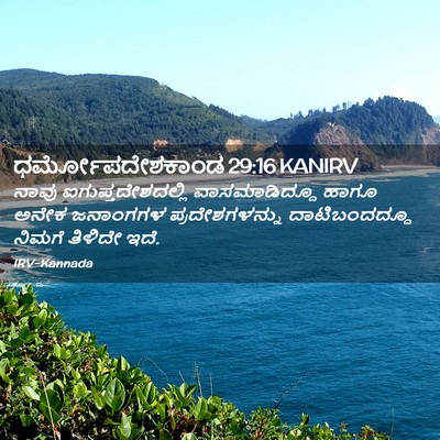 Picture 02 - ಧರ್ಮೋಪದೇಶಕಾಂಡ 29:16 KANIRV - ನಾವು - Bible Verse Picture