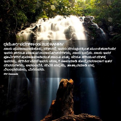 Picture 02 - ಧರ್ಮೋಪದೇಶಕಾಂಡ 31:20 KANIRV - ನಾನು - Bible Verse Picture