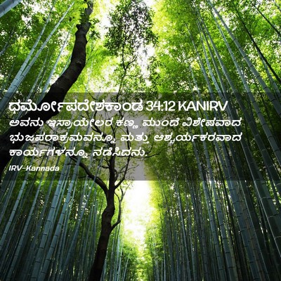 Picture 02 - ಧರ್ಮೋಪದೇಶಕಾಂಡ 34:12 KANIRV - ಅವನು ಇಸ್ರಾಯೇಲರ - Bible Verse Picture