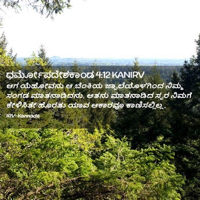 Picture 02 - ಧರ್ಮೋಪದೇಶಕಾಂಡ 4:12 KANIRV - ಆಗ ಯೆಹೋವನು ಆ - Bible Verse Picture