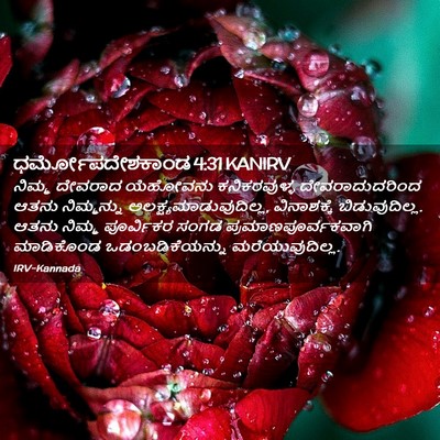 Picture 02 - ಧರ್ಮೋಪದೇಶಕಾಂಡ 4:31 KANIRV - ನಿಮ್ಮ ದೇವರಾದ - Bible Verse Picture