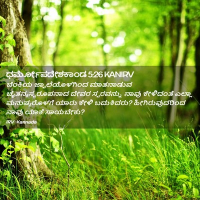 Picture 02 - ಧರ್ಮೋಪದೇಶಕಾಂಡ 5:26 KANIRV - ಬೆಂಕಿಯ - Bible Verse Picture