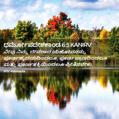 Picture 02 - ಧರ್ಮೋಪದೇಶಕಾಂಡ 6:5 KANIRV - ನೀವು ನಿಮ್ಮ ದೇವರಾದ - Bible Verse Picture
