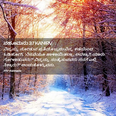 Picture 02 - ನಹೂಮನು 3:7 KANIRV - ನಿನ್ನನ್ನು ನೋಡುವ - Bible Verse Picture