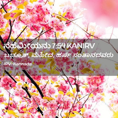 Picture 02 - ನೆಹೆಮೀಯನು 7:54 KANIRV - ಬಚ್ಲೂತ್, ಮೆಹೀದ, - Bible Verse Picture