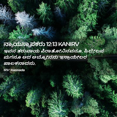 Picture 02 - ನ್ಯಾಯಸ್ಥಾಪಕರು 12:13 KANIRV - ಇವನ ತರುವಾಯ - Bible Verse Picture