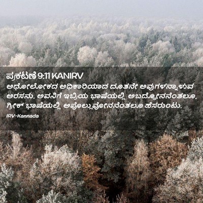 Picture 02 - ಪ್ರಕಟಣೆ 9:11 KANIRV - ಅಧೋಲೋಕದ - Bible Verse Picture