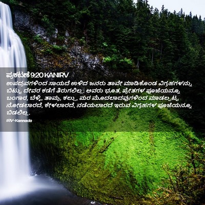Picture 02 - ಪ್ರಕಟಣೆ 9:20 KANIRV - ಉಪದ್ರವಗಳಿಂದ ಸಾಯದೆ - Bible Verse Picture