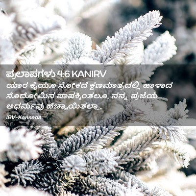 Picture 02 - ಪ್ರಲಾಪಗಳು 4:6 KANIRV - ಯಾರ ಕೈಯೂ ಸೋಕದೆ - Bible Verse Picture