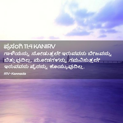 Picture 02 - ಪ್ರಸಂಗಿ 11:4 KANIRV - ಗಾಳಿಯನ್ನು - Bible Verse Picture