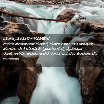 Picture 02 - ಮತ್ತಾಯನು 12:4 KANIRV - ಅವನು - Bible Verse Picture