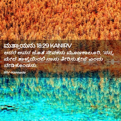 Picture 02 - ಮತ್ತಾಯನು 18:29 KANIRV - ಆದರೆ ಅವನ ಜೊತೆ - Bible Verse Picture