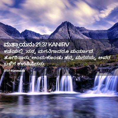 Picture 02 - ಮತ್ತಾಯನು 21:37 KANIRV - ಕಡೆಯಲ್ಲಿ ‘ನನ್ನ - Bible Verse Picture
