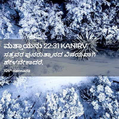 Picture 02 - ಮತ್ತಾಯನು 22:31 KANIRV - ಸತ್ತವರ - Bible Verse Picture