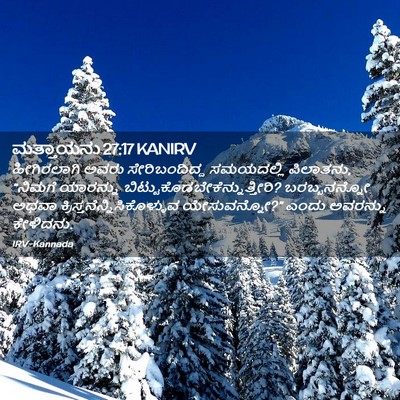 Picture 02 - ಮತ್ತಾಯನು 27:17 KANIRV - ಹೀಗಿರಲಾಗಿ ಅವರು - Bible Verse Picture