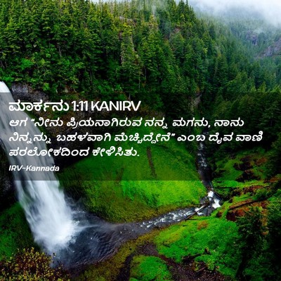 Picture 02 - ಮಾರ್ಕನು 1:11 KANIRV - ಆಗ “ನೀನು - Bible Verse Picture