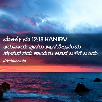 Picture 02 - ಮಾರ್ಕನು 12:18 KANIRV - ತರುವಾಯ - Bible Verse Picture