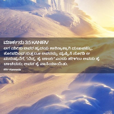 Picture 02 - ಮಾರ್ಕನು 3:5 KANIRV - ಆಗ ಯೇಸು ಅವರ ಹೃದಯ - Bible Verse Picture