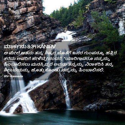 Picture 02 - ಮಾರ್ಕನು 8:34 KANIRV - ಆ ಮೇಲೆ ಆತನು ತನ್ನ - Bible Verse Picture