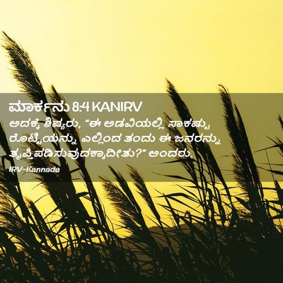 Picture 02 - ಮಾರ್ಕನು 8:4 KANIRV - ಅದಕ್ಕೆ ಶಿಷ್ಯರು, “ಈ - Bible Verse Picture
