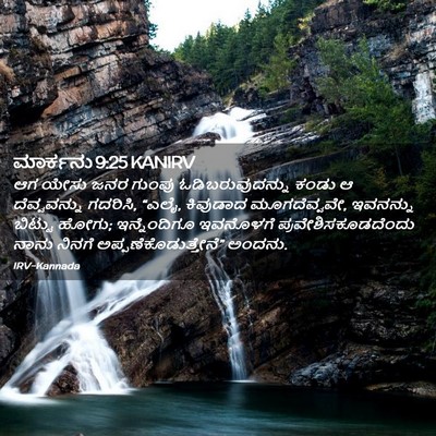 Picture 02 - ಮಾರ್ಕನು 9:25 KANIRV - ಆಗ ಯೇಸು ಜನರ ಗುಂಪು - Bible Verse Picture