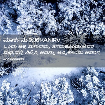 Picture 02 - ಮಾರ್ಕನು 9:36 KANIRV - ಒಂದು ಚಿಕ್ಕ - Bible Verse Picture