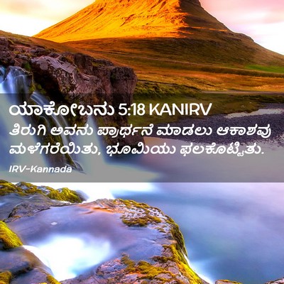 Picture 02 - ಯಾಕೋಬನು 5:18 KANIRV - ತಿರುಗಿ ಅವನು - Bible Verse Picture