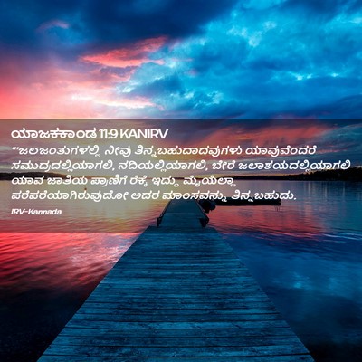 Picture 02 - ಯಾಜಕಕಾಂಡ 11:9 KANIRV - “‘ಜಲಜಂತುಗಳಲ್ಲಿ - Bible Verse Picture