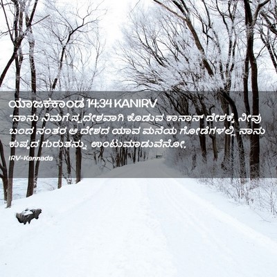 Picture 02 - ಯಾಜಕಕಾಂಡ 14:34 KANIRV - “ನಾನು ನಿಮಗೆ - Bible Verse Picture
