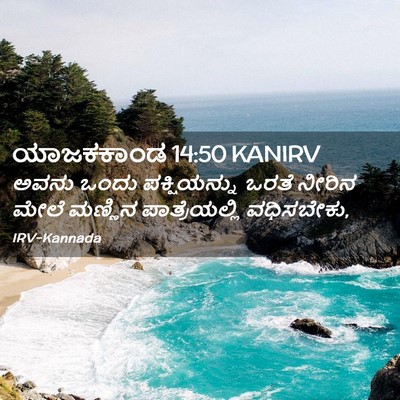 Picture 02 - ಯಾಜಕಕಾಂಡ 14:50 KANIRV - ಅವನು ಒಂದು - Bible Verse Picture