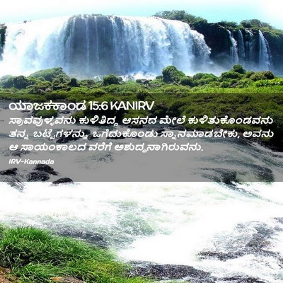 Picture 02 - ಯಾಜಕಕಾಂಡ 15:6 KANIRV - ಸ್ರಾವವುಳ್ಳವನು - Bible Verse Picture