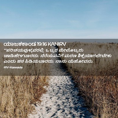 Picture 02 - ಯಾಜಕಕಾಂಡ 19:16 KANIRV -  - Bible Verse Picture