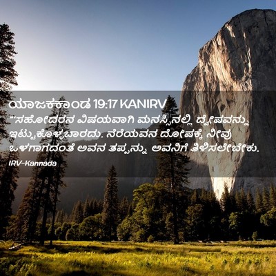 Picture 02 - ಯಾಜಕಕಾಂಡ 19:17 KANIRV - “‘ಸಹೋದರನ ವಿಷಯವಾಗಿ - Bible Verse Picture